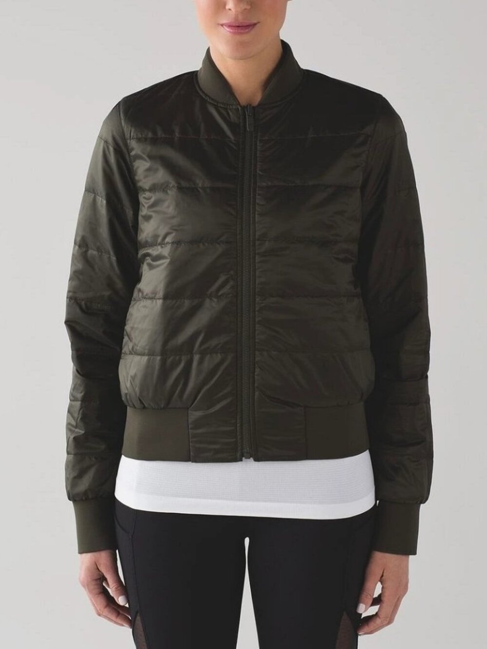 LULULEMON women's NON STOP bomber jacket reversible size 4